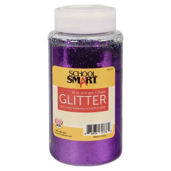 School Smart GLITTER-PURPLE 16 OZ S2004135